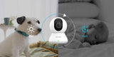 Security Camera 2K, Blurams Baby Monitor Dog Camera 360-Degree for Home Security W/ Smart Motion Tracking, Phone App, IR Night Vision, Siren, Works with Alexa & Google Assistant & IFTTT, 2-Way Audio