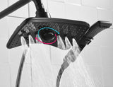 BRIGHT SHOWERS Four Spray Settings Shower Head Set Oil Rubbed Bronze and Black Finishing with 60" Long Stainless Steel Shower Hose