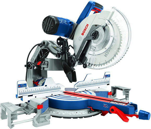 BOSCH Power Tools GCM12SD - 15 Amp 12 Inch Corded Dual-Bevel Sliding Glide Miter Saw with 60 Tooth Saw Blade , Blue