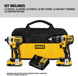 DEWALT 20V Max XR Cordless Drill Combo Kit, Brushless, 2-Tool (DCK283D2)