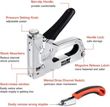 Staple Gun NEU MASTER, 3 in 1 Heavy Duty Staple Gun with Stapler Remover and 2000Pcs Staples, Manual Staple Gun for Upholstery, Fixing Material, Decoration, Carpentry, Furniture