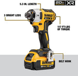 DEWALT 20V MAX XR Cordless Drill Combo Kit, Brushless, 5.0-Ah, 2-Tool (DCK299P2)