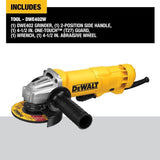 DEWALT Angle Grinder Tool, Paddle Switch, 4-1/2-Inch, 11-Amp (DWE402) , Black