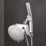 Waterpik High Pressure Hand Held Wand and Rain Shower Head Combo with Hose-Bodywand Spa System, Chrome