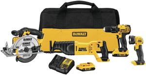 DEWALT 20V MAX Combo Kit, Compact 4-Tool (DCK423D2)