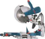 BOSCH Power Tools GCM12SD - 15 Amp 12 Inch Corded Dual-Bevel Sliding Glide Miter Saw with 60 Tooth Saw Blade , Blue