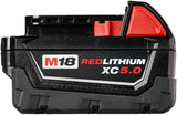 Milwaukee 48-11-1852 M18 REDLITHIUM XC 5.0 Ah Extended Capacity Battery (2 Pack)