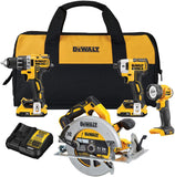 DEWALT 20V MAX XR Brushless Combo Kit, Compact 4-Tool (DCK483D2)