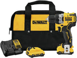 DEWALT XTREME 12V MAX Cordless Drill / Driver Kit, 3/8-Inch (DCD701F2)