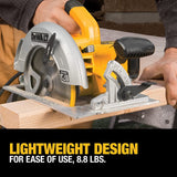 DEWALT 7-1/4-Inch Circular Saw with Electric Brake, 15-Amp, Corded (DWE575SB) , Yellow