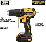 DEWALT 20V MAX Cordless Drill / Driver Kit, Compact, Brushless (DCD777C2)