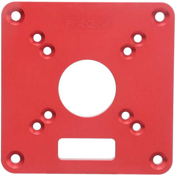 Router Base, Aluminum Alloy Trimming Flip Board, Router Sub Base Plate with Pre-Drilled Holes Compatible with Makita RT0700C and Other Routers
