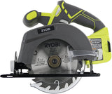 Ryobi One P505 18V Lithium Ion Cordless 5 1/2" 4,700 RPM Circular Saw (Battery Not Included, Power Tool Only), Green