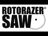 Official ROTORAZER Compact Circular Saw Set DIY Projects -Cut Drywall, Tile, Grout, Metal, Pipes, PVC, Plastic, Copper, Carpet W Blades, Dust Collector & Case as SEEN on TV