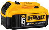 DEWALT 20V MAX Battery Starter Kit with 2 Batteries, 5.0Ah (DCB205-2CK) with DEWALT 20V MAX Circular Saw, 6-1/2-Inch, Cordless, Tool Only (DCS565B)