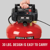 PORTER-CABLE Air Compressor, 6-Gallon, Pancake, Oil-Free (C2002-ECOM)