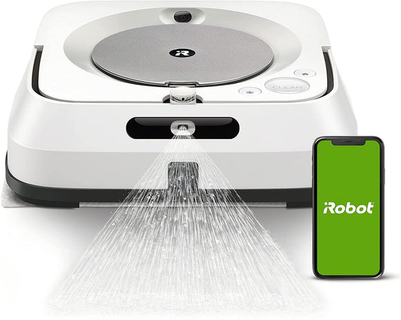 Irobot Braava Jet M6 (6110) Ultimate Robot Mop- Wi-Fi Connected, Precision Jet Spray, Smart Mapping, Works with Alexa, Ideal for Multiple Rooms, Recharges and Resumes