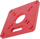 Router Base, Aluminum Alloy Trimming Flip Board, Router Sub Base Plate with Pre-Drilled Holes Compatible with Makita RT0700C and Other Routers