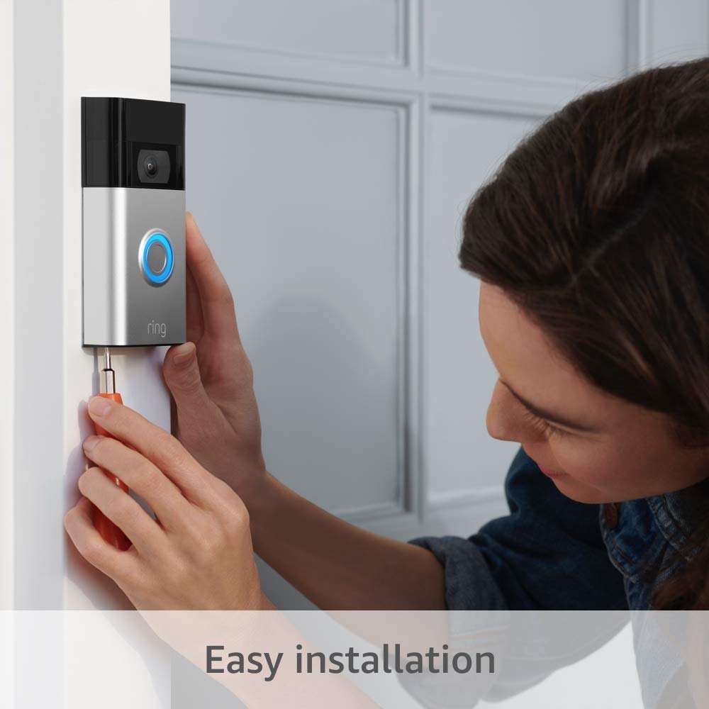 Secure Your Home with the Ring Video Doorbell - 1080p HD, Enhanced Motion Detection